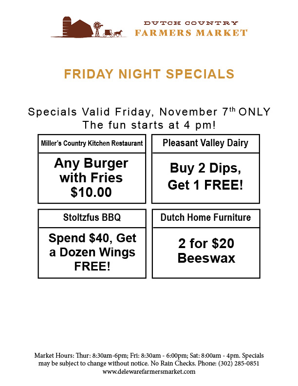 Friday Night Specials Nov 7 2025