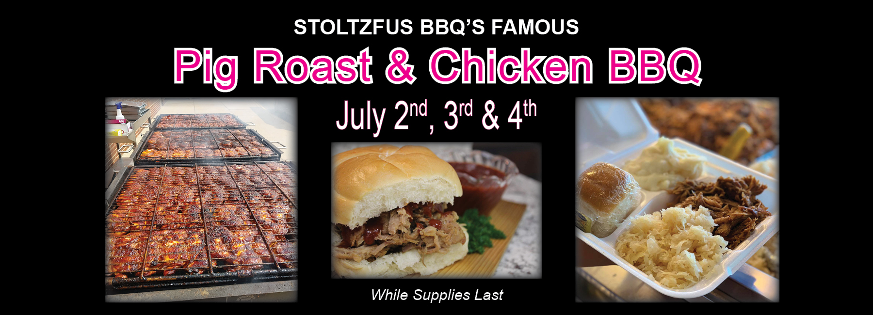 Pig Roast and Chicken BBQ Website Slider july 2026